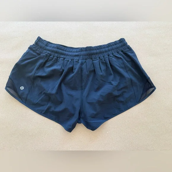 Lululemon — Hotty Hot Women's Navy Athletic Shorts — Size 12 — NWT - Picture 3 of 12
